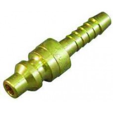 Brass Oxygen Fittings - Quick Connect x 1/4" Hose Shank (Male Fitting)