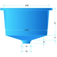 Semi Square Polyethylene Tank 50 Gallon